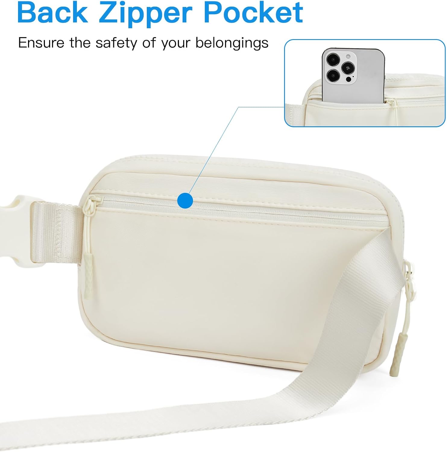 Fashionable Sherpa Fleece Waist Bag – Lightweight Crossbody Chest Pack with Adjustable Strap, Cozy Travel & Sports Belt Bag for Women