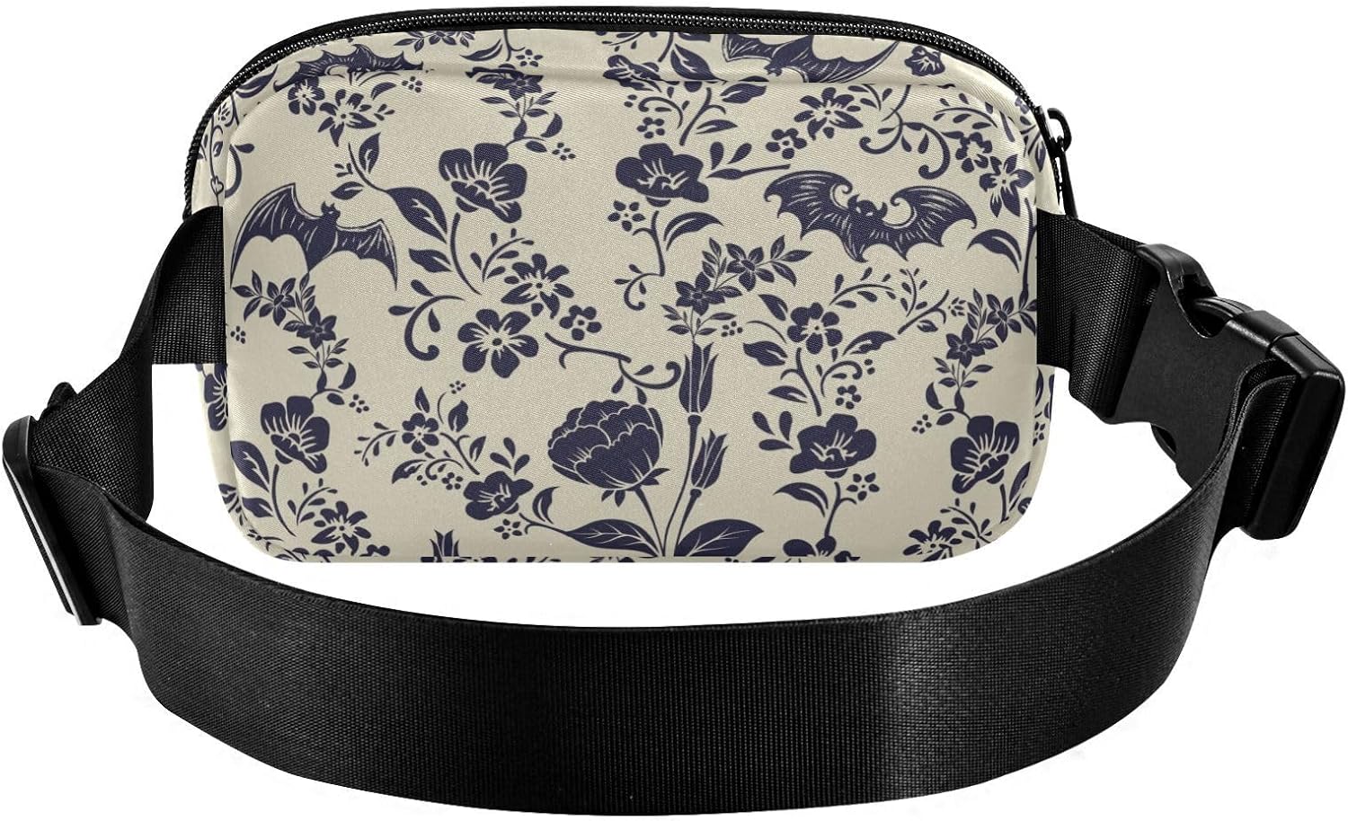 Vintage Floral Waist Bag – Lightweight Crossbody Fanny Pack for Travel, Sports, Hiking & Daily Use