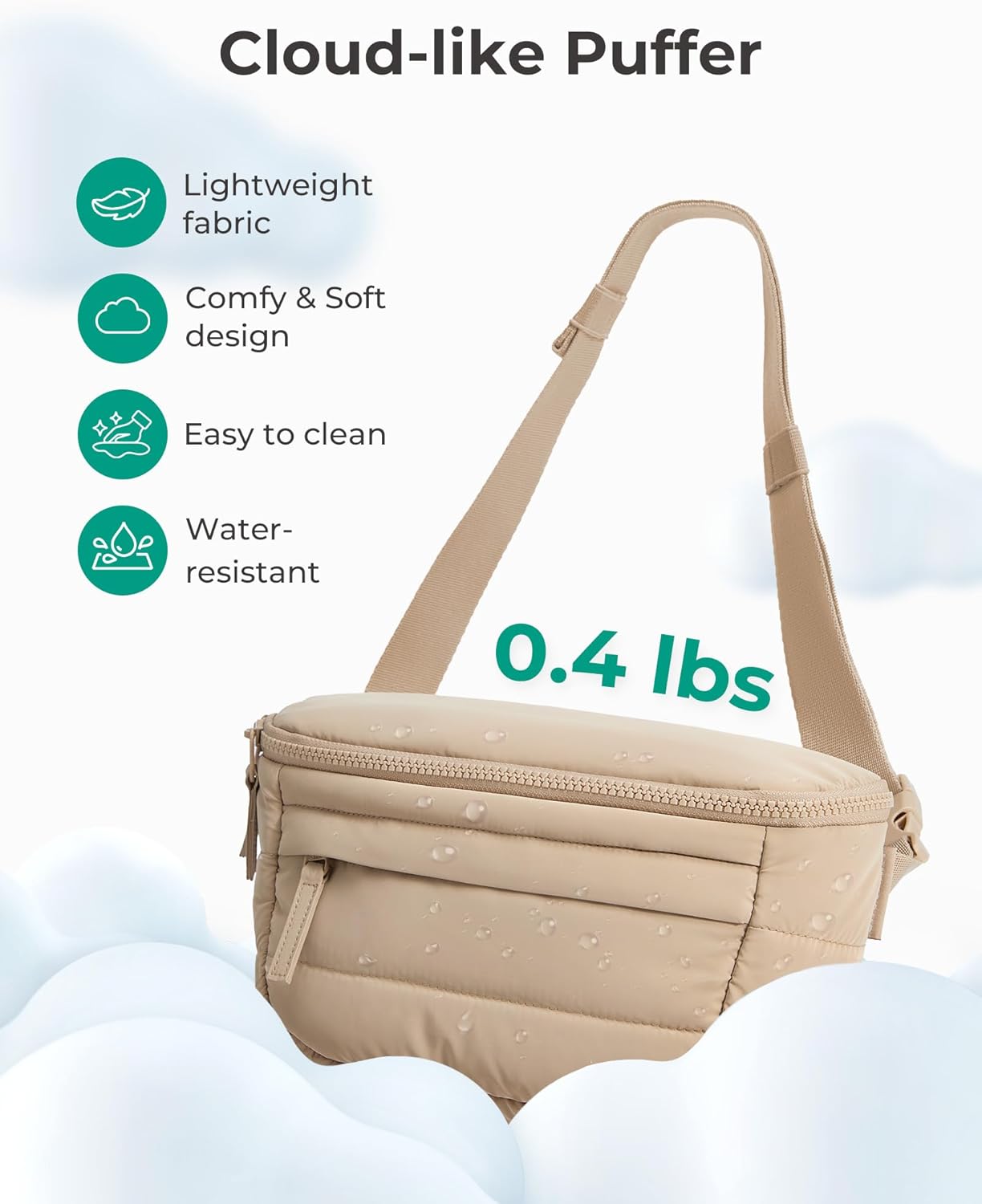 3L Large Capacity Waterproof Waist Bag – Unisex Lightweight Travel Crossbody Chest Pack, Multi-Functional Outdoor Sling Bag