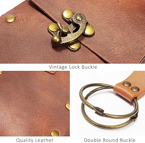 Vintage Brown Leather Waist Bag – Retro Belt Pouch with Adjustable Strap and Metal Buckle for Men & Women